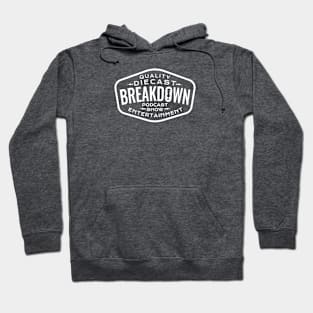 Diecast Breakdown - Quality Entertainment Patch (White on Asphalt) Hoodie